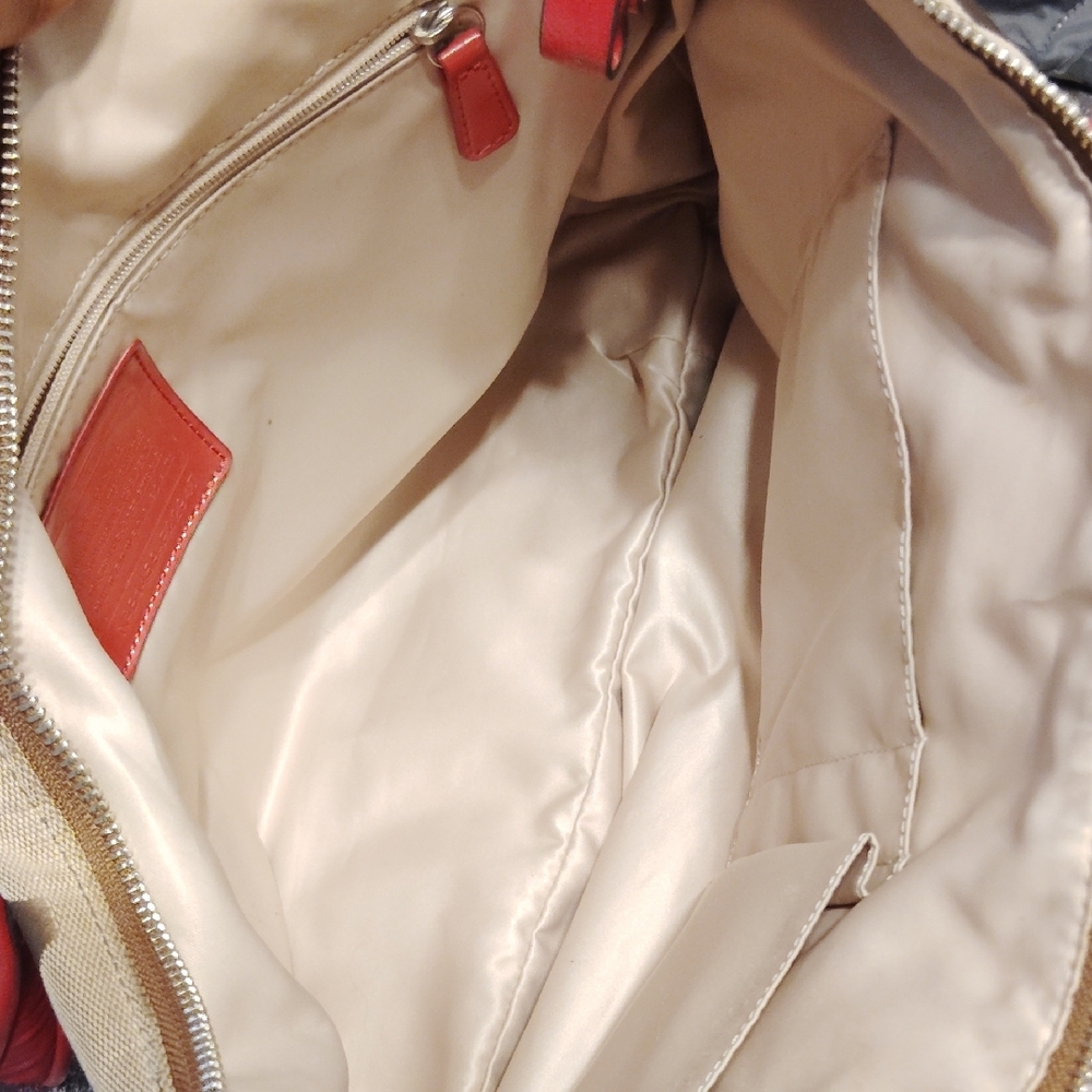 Coach Tan and Pink Shoulder Bag - Picture 12 of 17